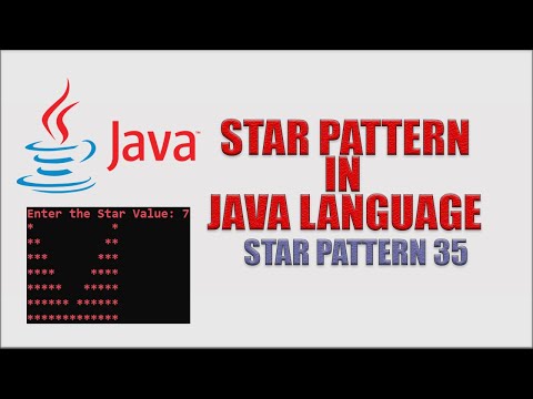 #35 || "*" STAR PATTERN|| in |JAVA| Programming Language