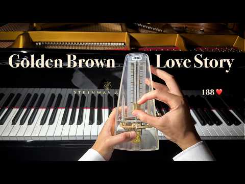 Love Story × Golden Brown | Piano Cover with Metronome