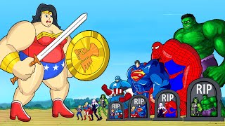 Evolution of SUPERHERO: Fat WONDER WOMAN vs Giant HULK, SUPERMAN, SPIDER-VERSE & Team SuperHero Girl