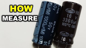 How to measure an electrolytic capacitor with a digital multimeter