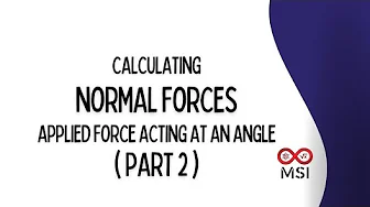 Grade 12 | PHYSICS | Normal Force | Applied Force Acting At An Angle