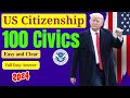 100 Civics Questions and Answers, US Citizenship Interview 2024 #uscitizenship #usa n400 interview