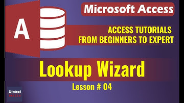 MS Access Lookup Wizard Relationship Between Tables in Urdu Hindi