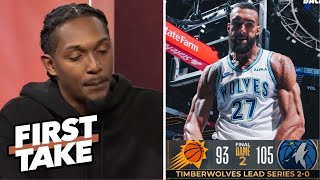 "Rudy Gobert is one of best centers in NBA history" - Lou Williams on T-wolves beat Suns in Game 2