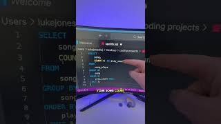 Spotify wrapped is just 10 lines of SQL code #coding #spotify #python #sql #html