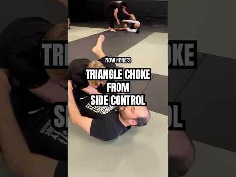 Triangle Choke From Side Control - Jiu Jitsu Submission #BJJ #JiuJitsu #TriangleChoke