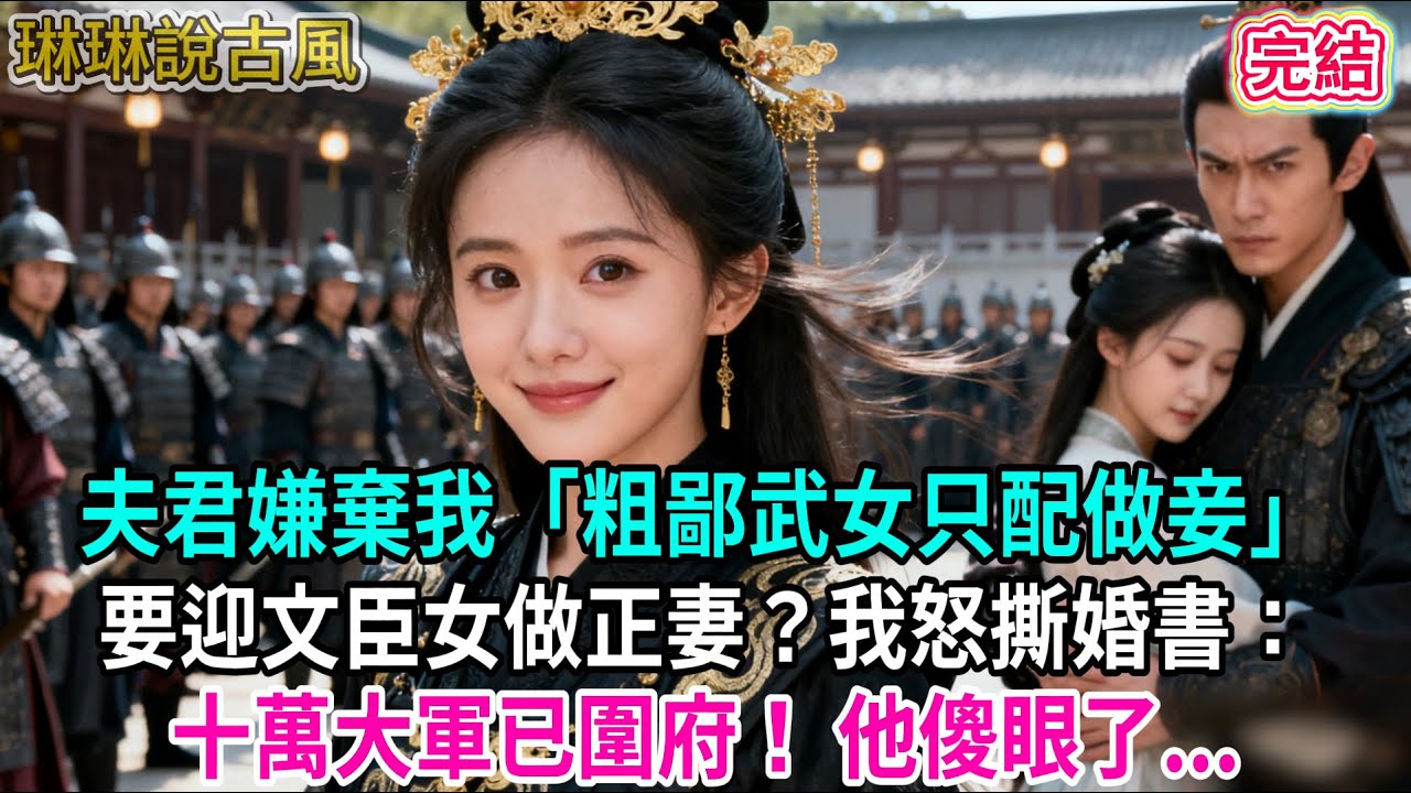 【古言】夫君嫌棄我「粗鄙武女只配做妾」要迎文臣女做正妻？我怒撕婚書：十萬大軍已圍府！ 他傻眼了...#古言 #爱情 #完結 #前妻 #大女主 #渣男 #綠茶 #打臉