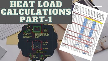 Heat load calculations part1 I HVAC I E20 SHEET I AUTOCAD