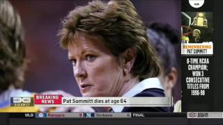 LEGENDARY TENNESSEE COACH PAT SUMMITT DIES AT 64 MIKE & MIKE   ESPN 6 28 2016