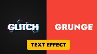 Glitch and Grunge Text effect in Pixellab | Pixellab Tutorial