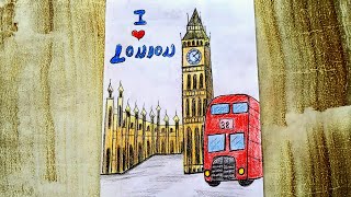 LONDON BIG BEN CLOCK TOWER DRAWING / LONDRA SAAT KULESİ ÇİZİMİ #bigben #london #londra