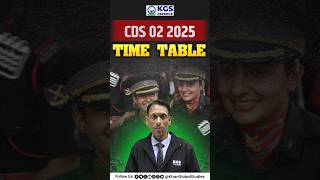 Cds 02 2025 Exam Timetable Released Check Shift-Wise Schedule