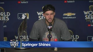 World Series Mvp George Springer Shines Spotlight On Stuttering