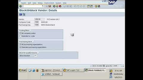 How to Block Vendor in SAP
