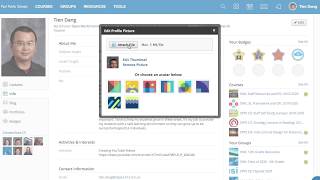 Schoology: Add  Profile Picture and Edit Bio How to?