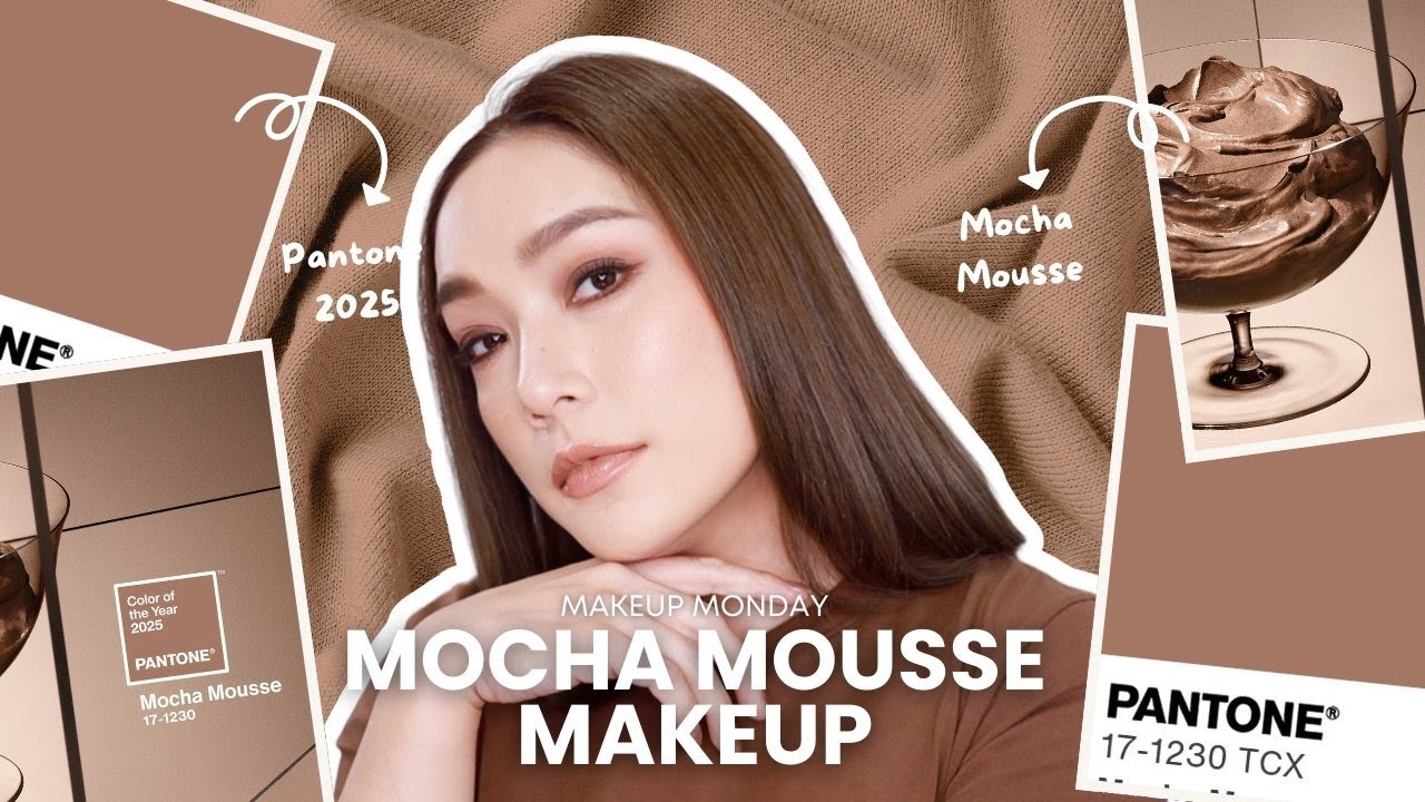 Mocha Mousse Makeup แต่งหน้าสีมอคค่าเข้ากับสี Pantone 2025 มอคค่ามูส | DAILYCHERIE