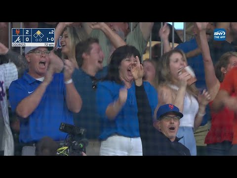 Homer in first career at-bat and family goes crazy!! Mets' Brett Baty's epic first home run!