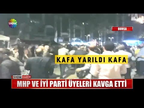 MHP Ve İyi Parti üyeleri Kavga Etti