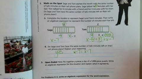 6th Grade InTo Math Lesson 8.3 Homework