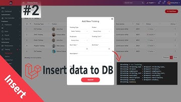 Insert Data Training to DB Laravel 8 | HR System Management