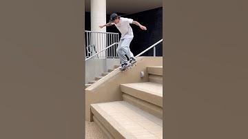 STEEP noseslide from my useless skate park on my channel 🤳🛹 #skateboarder #streetskateboarding