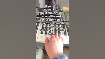 If you don’t understand this about music modes, you will be really confused. #musictheory