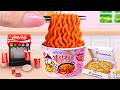 How To Cook Miniature Carbo Noodles with Domino’s Pizza by Tony Mini Food