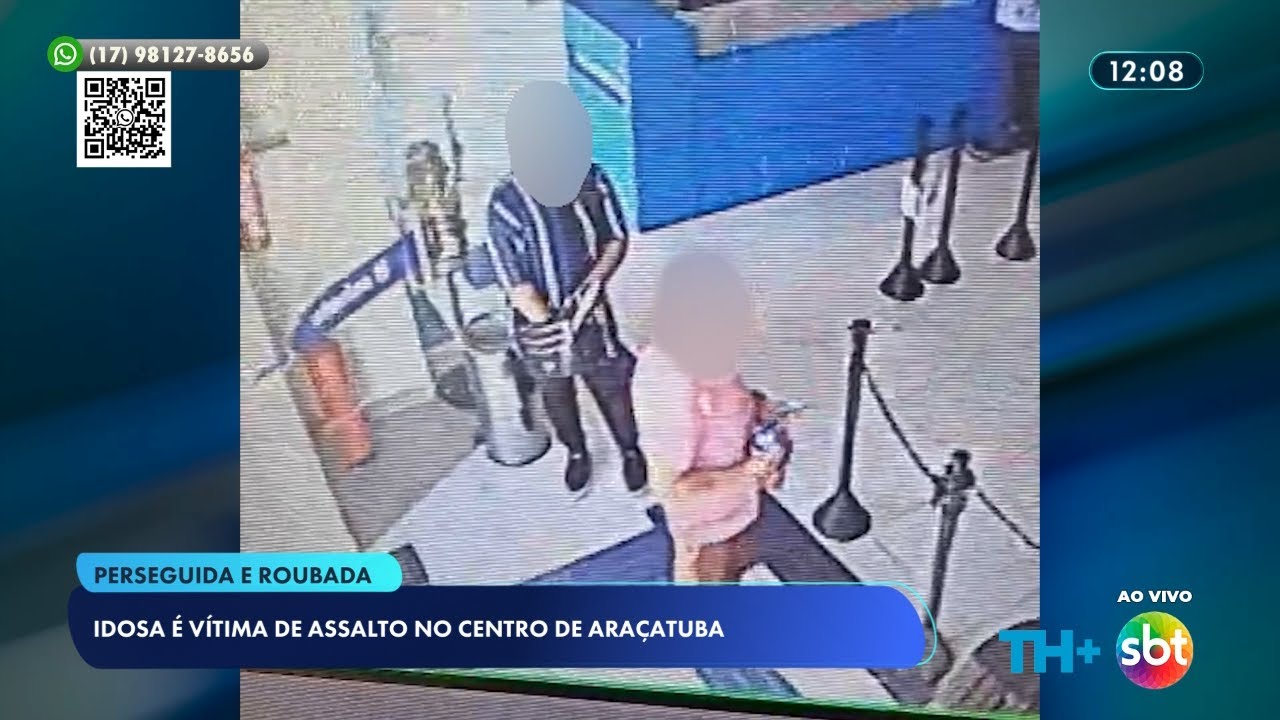 Idosa é vítima de assalto no centro de Araçatuba