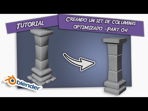 Environment🏛️ para videojuegos - Pack Columnas 🏛️ optimizado - Blender - Parte 04