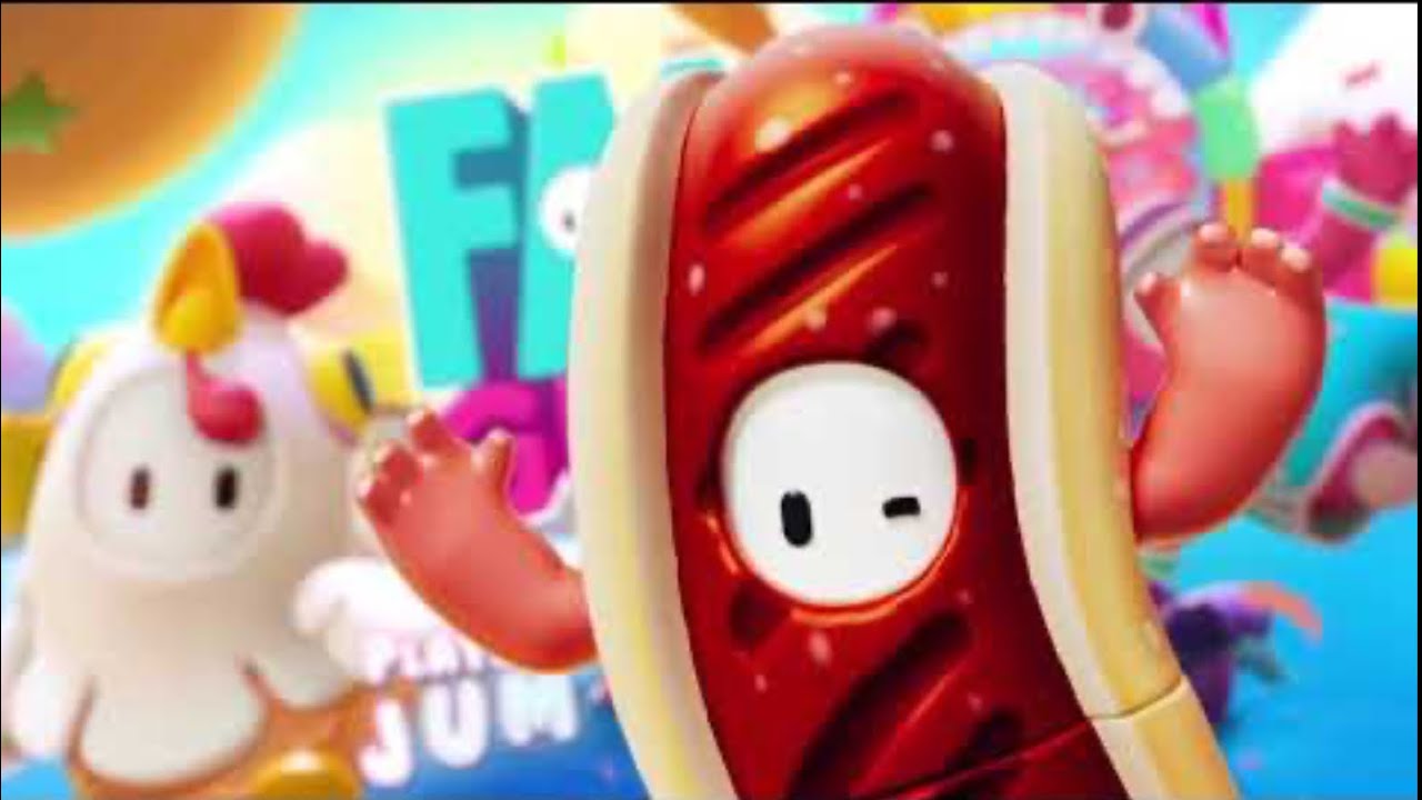 Fall guys hot dog skin (Live) YouTube