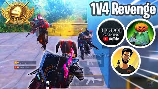 These Youtubers Got Impressed After This 1v4 Clutch | PUBG Mobile | Mr Spike