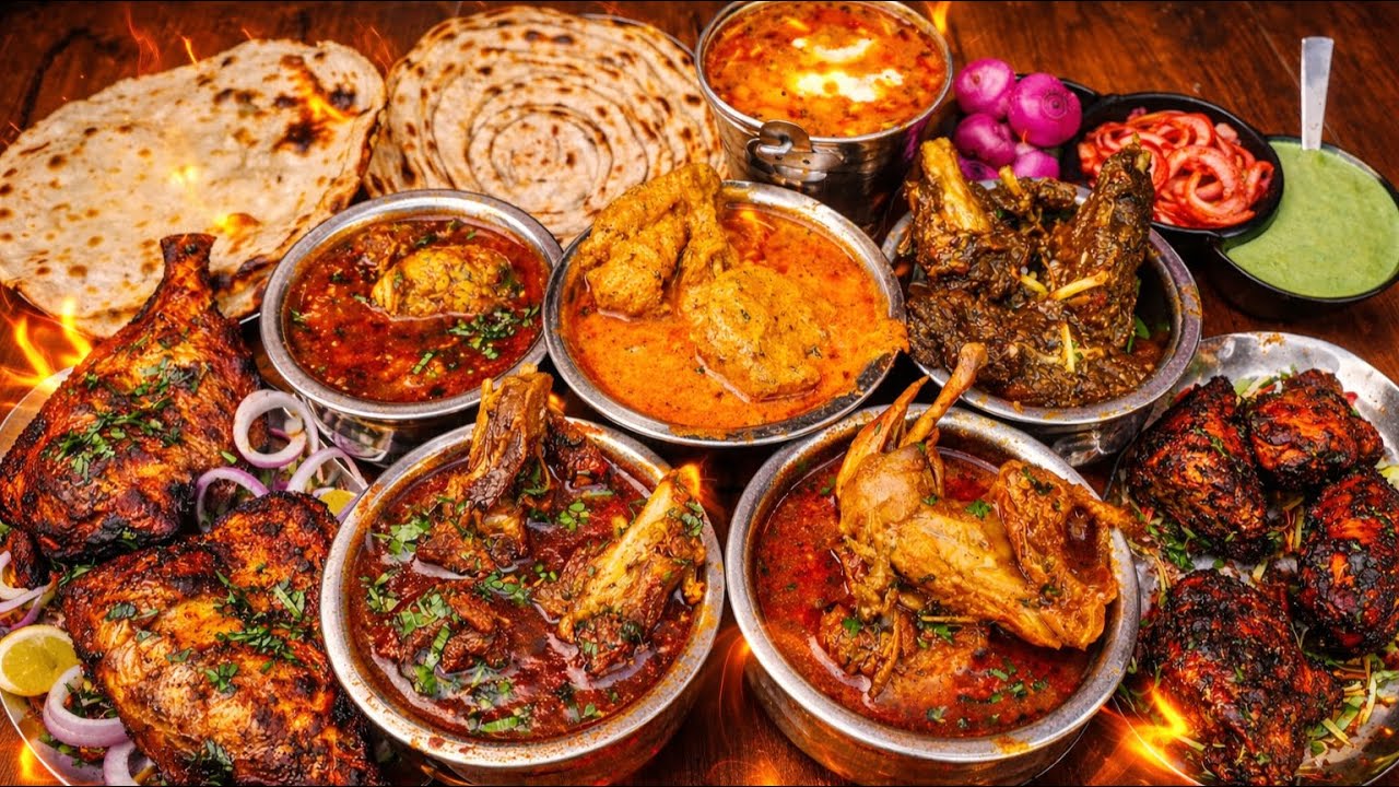 Kalka Ji Ka Desi Ghee Mutton Curry, Kalmi Chicken, Brain Masala, Butter Chicken, Chicken Curry