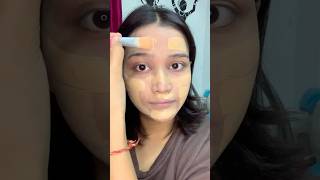 Trying viral Korean makeup hack❓👍🏻 #shorts #ytshorts #makeup #makeuphacks