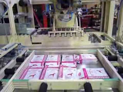 COMPLETE BAGGING AND PALLETISING LINE FOR PET FOOD - YouTube