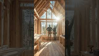 Transforming a Burnt-Out Tiny House into a Scandi Dream Escape #shorts