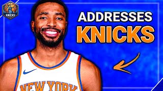 Mikal Bridges DIRECTLY Addresses Knicks Rumors…