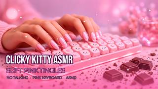 Kawaii Kitty Keyboard ASMR | Clicky Typing, Soft Brushing & Chocky Tingles (No Talking) screenshot 1