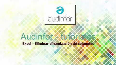 Excel anular dinamización de columnas (Power Query Obtener y transformar)