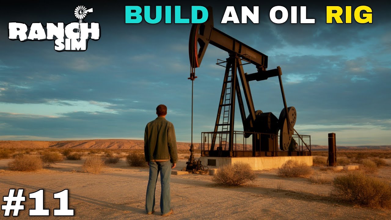 Urban Oil Rigs Ranch BUILD AN OIL RIG IN MY RANCH | SOUTHWEST RANCH SIMULATOR GAMEPLAY #11 ...