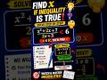 How to handle rational inequalities | #mathshorts #inequations #inequalities #rationalnumbers