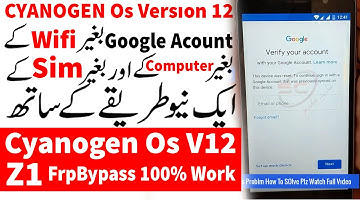 Cyanogen OS lenovo zuk z1 frp remove  - How to Bypass Google Account (FRP) On LENOVO Zuk Z1