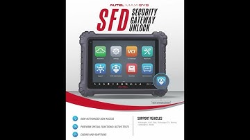 Gebruiksaanwijzing voor het ontgrendelen van de VAG SFD-beveiligingsgateway van Autel