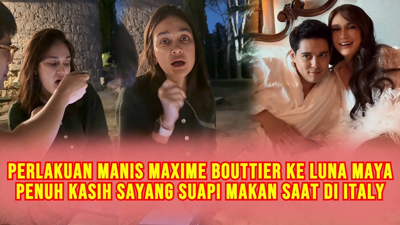 EKSKLUSIF! Moment Mesra Luna Maya & Maxime Bouttier Makan Malam Bulan Madu Di Italy, Duhh So Sweet!