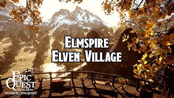 Elmspire - Elven Village | Epic Quest | Animated maps / battlemaps for TTRPG | D&D
