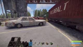 RUST SOLO - Noob keeps trying to steal my crates at train yard