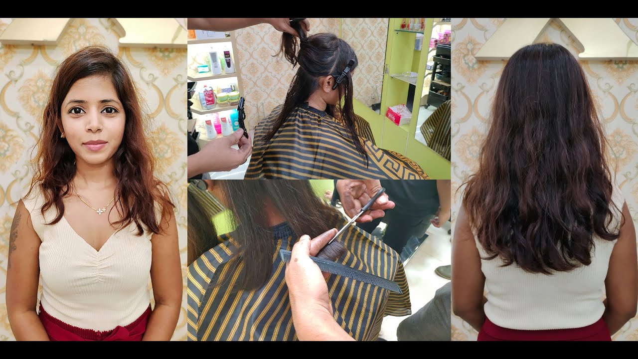 My Hair Growth is Fast So Cut Them Short| Mid Length Hair To Short ...