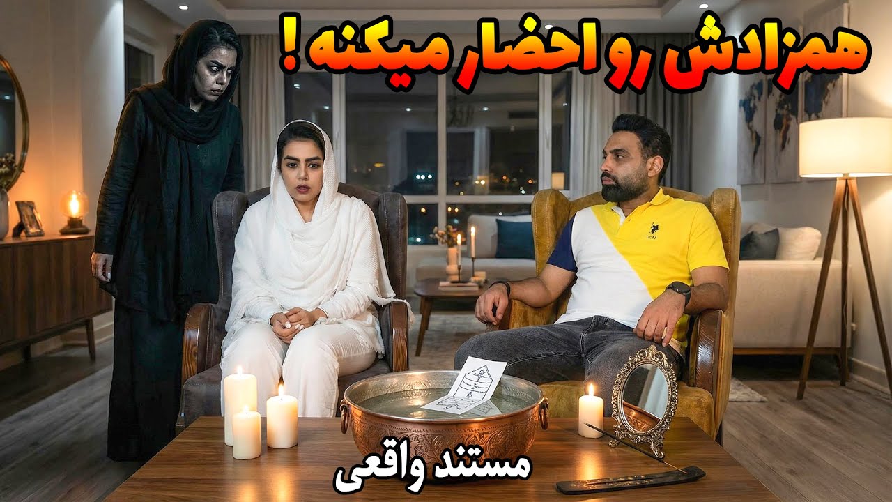 مصاحبه ام با خانمی که همزادش رو احضار میکنه😨وسایل پاکسازی که دعانویس خرمشهری فرستاده رو نشونم داد