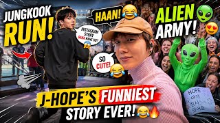 BTS J-Hope Live 🔴 Instagram Jungkook RAN Away After Seeing the Camera 😂 | Alien ARMY Went Viral 😱