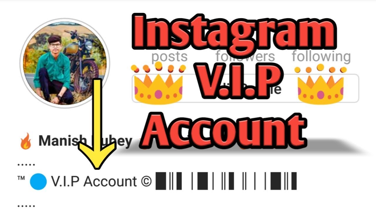 How To Make Your Instagram Account Profile Vip Instagram Account Ko Vip Account Kaise Banaye By Manish4u