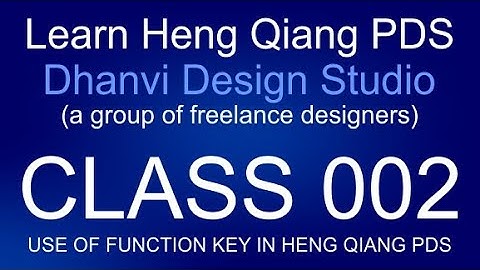 Heng Qiang Class 002 Function keys F1 to F12, move tool and select option box